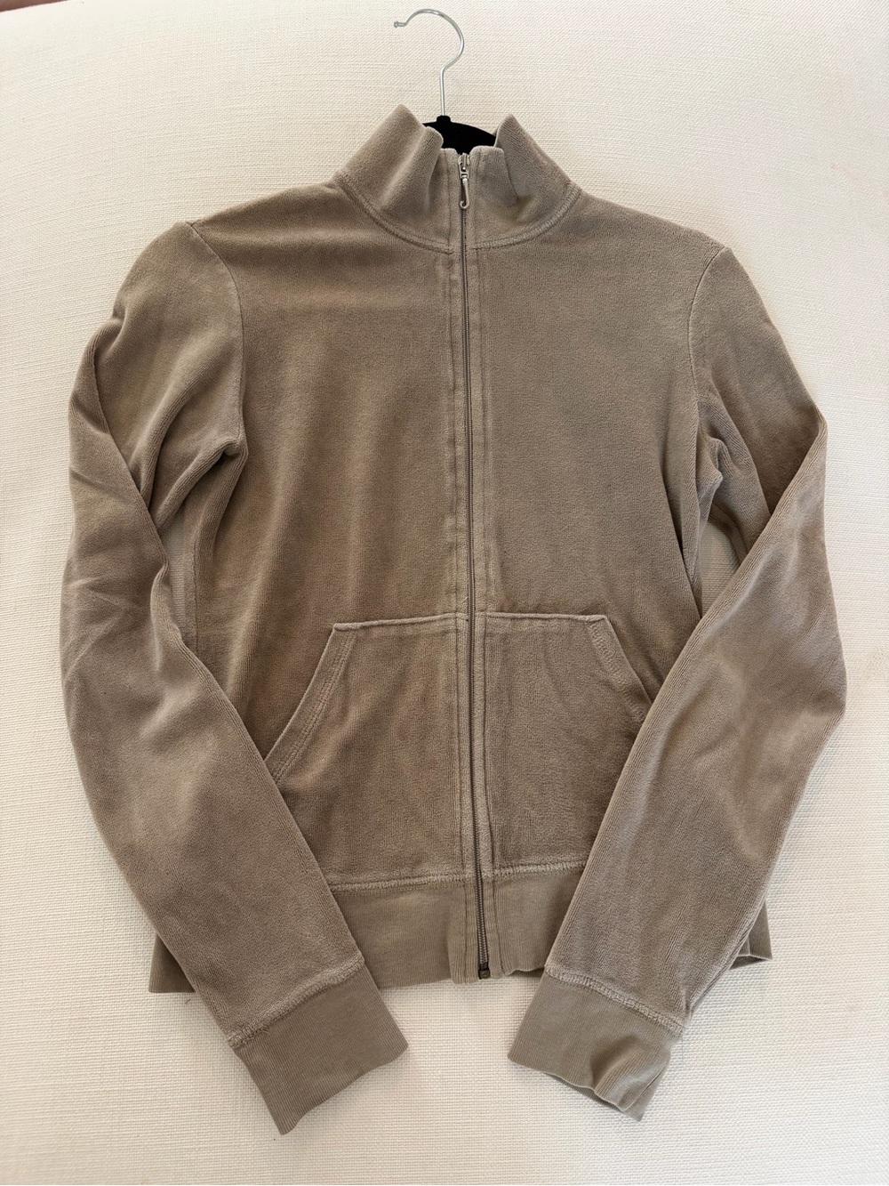 Juicy Couture Full-Zip Jacket in Taupe